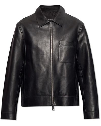 Yves Salomon Jackets > leather jackets - Noir