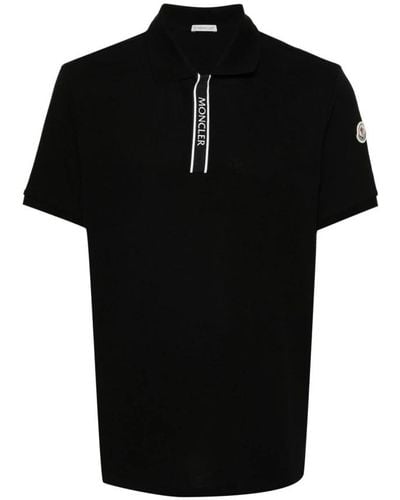 Moncler Polo Shirts - Black