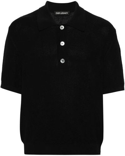 Our Legacy Polo Shirts - Black