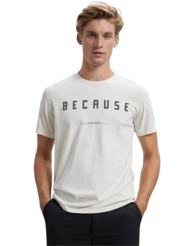 Ecoalf Klassisches Baumwoll T-Shirt - Weiß