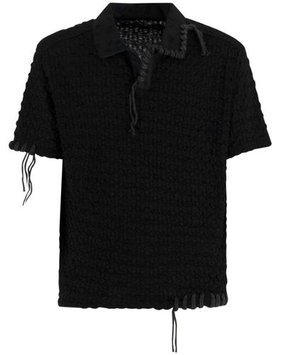 ANDERSSON BELL Schwarze sapa bubble t-shirts und polos