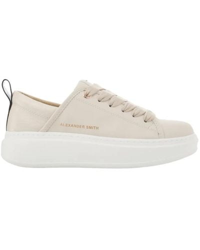 Alexander Smith Eco-wembley nude sneakers donna - Bianco