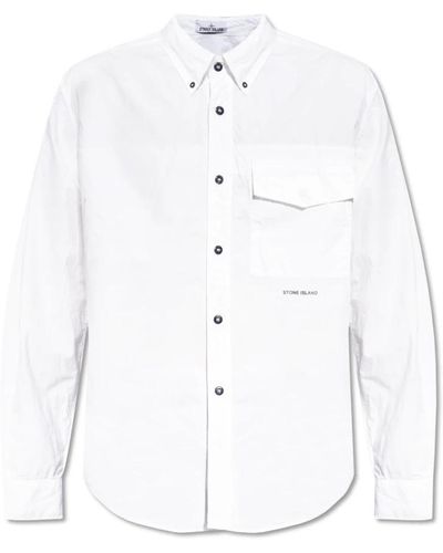 Stone Island Shirts > casual shirts - Blanc