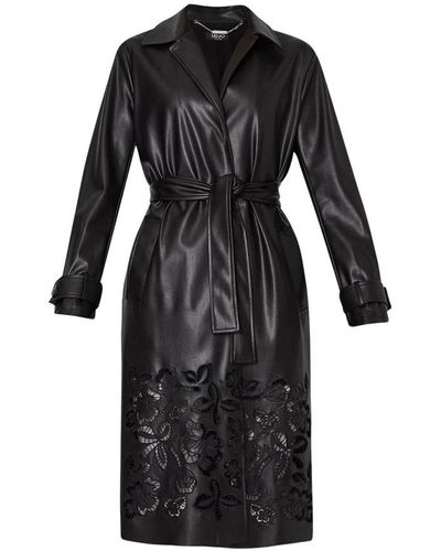 Liu Jo Belted Coats - Black