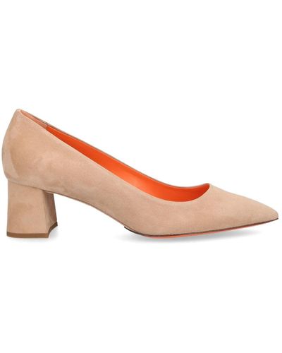 Santoni Court Shoes 70049 Suede - Pink