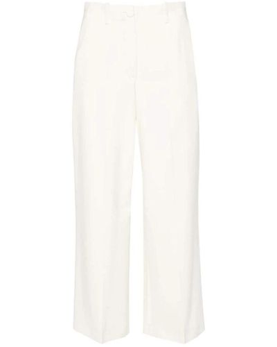 Erika Cavallini Semi Couture Cropped trousers - Weiß