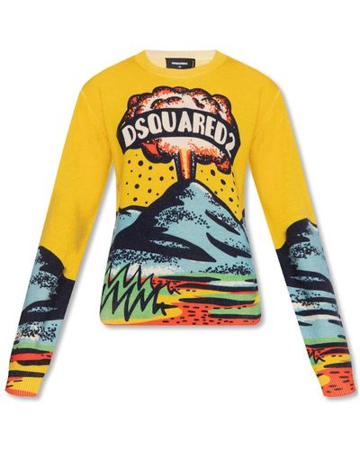 DSquared² Patterned sweater - Amarillo