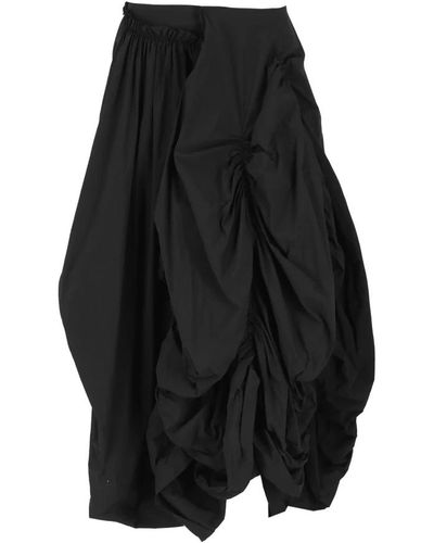 Yohji Yamamoto Midi skirts - Negro