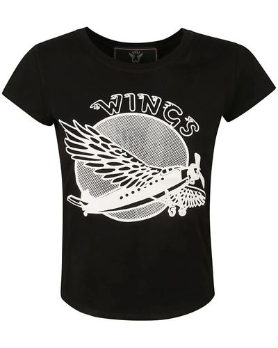 Stella McCartney Schwarze wings t-shirts und polos