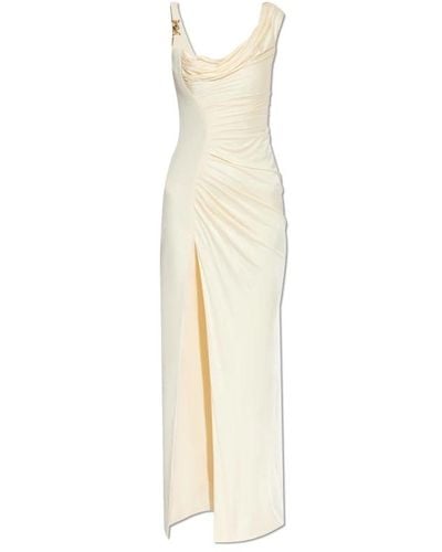 Versace Kleid mit einem frontschlitz - Weiß