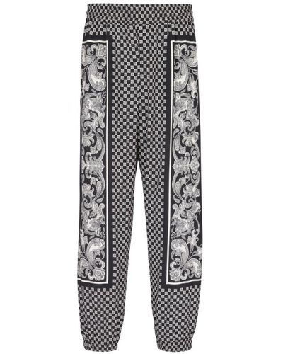 Balmain Trousers > straight trousers - Gris