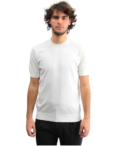 Paolo Pecora Weißes rundhals-t-shirt