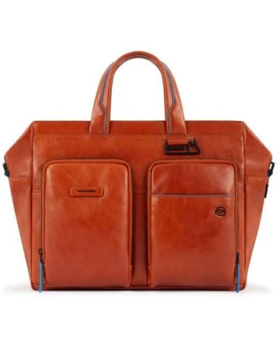 Piquadro Tote Bags - Red