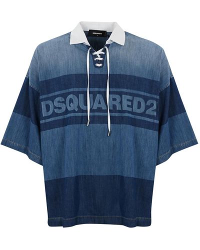 DSquared² Denim hemden für männer - Blau