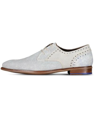 van Bommel Shoes > flats > laced shoes - Blanc