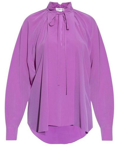 Victoria Beckham Relaxed-fitting top - Violet