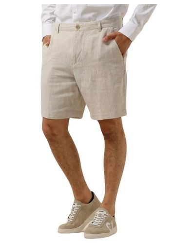 SELECTED Leinen shorts für den sommer - Natur