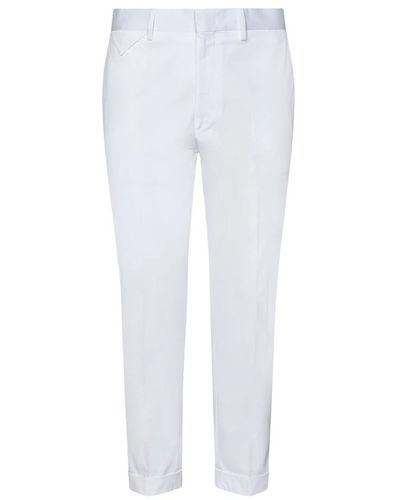 Low Brand Trousers > slim-fit trousers - Blanc