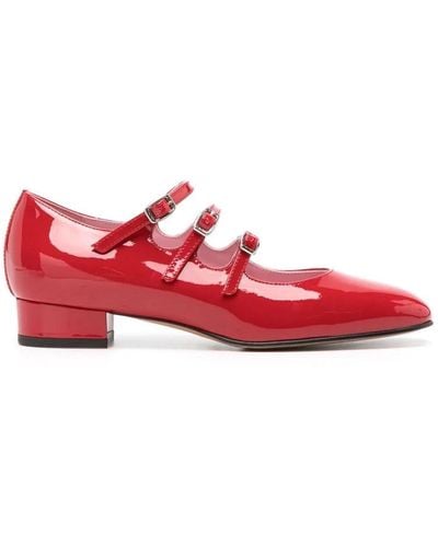 CAREL PARIS Zapatos de bailarina rojos de charol