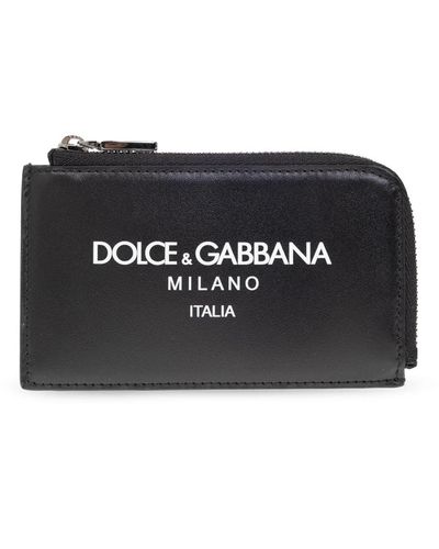 Dolce & Gabbana Porta carte con logo - Nero