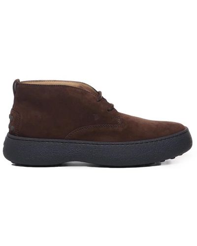 Tod's Lace-Up Boots - Brown