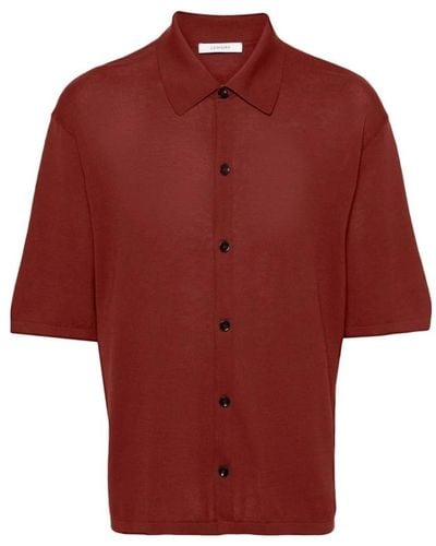 Lemaire Short sleeve camicie - Rosso