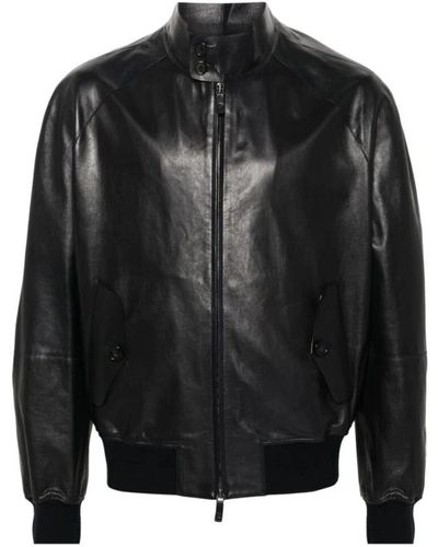 Giorgio Armani Jackets > leather jackets - Noir