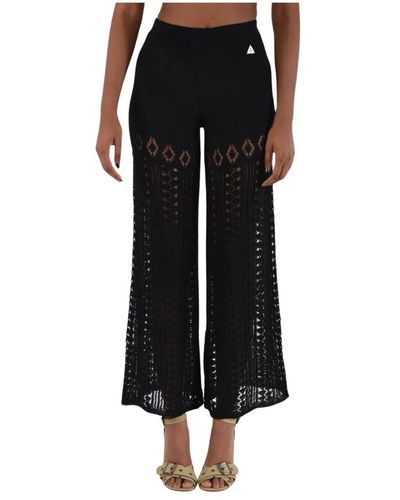 Akep Wide Trousers - Black