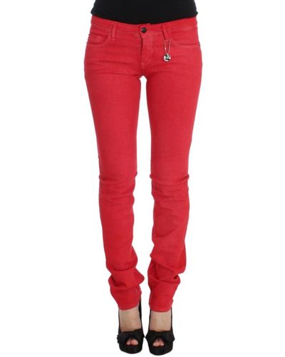 CoSTUME NATIONAL Slim-Fit Jeans - Red