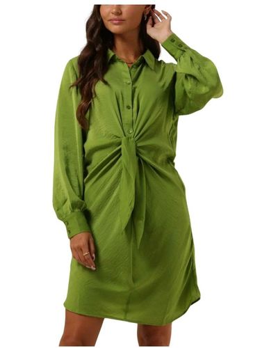 My Essential Wardrobe Knoten kleid lime farbe - Grün