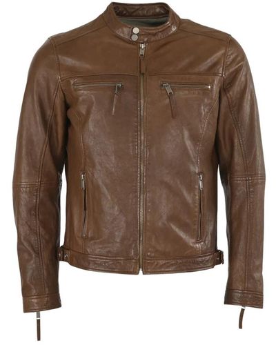 La Canadienne Jackets > leather jackets - Marron