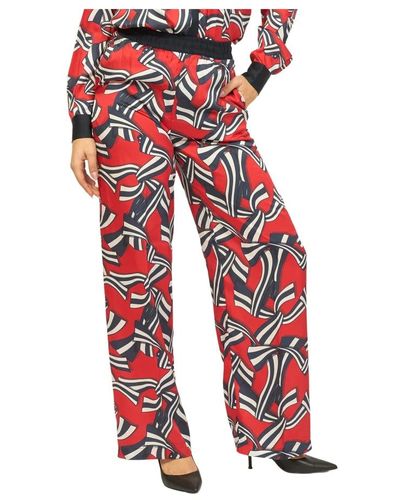 Silvian Heach Trousers > wide trousers - Rouge