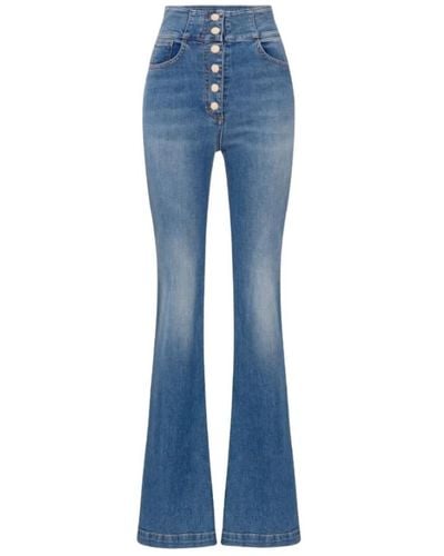 Elisabetta Franchi Flared jeans - Blau