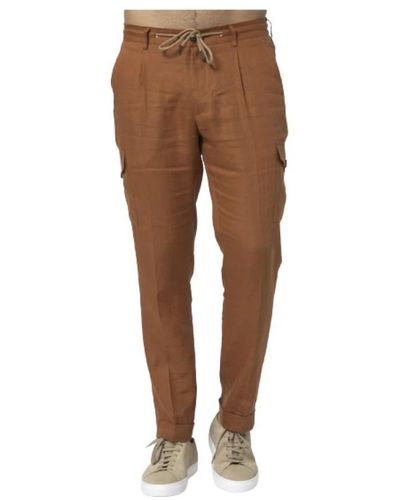 Gran Sasso Trousers > slim-fit trousers - Marron