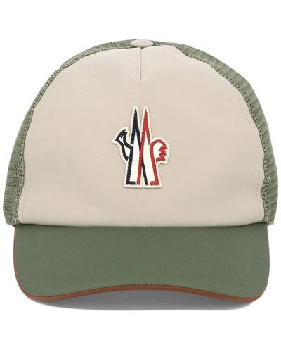 Moncler Grenoble cappello pannelli rete poliammide - Verde