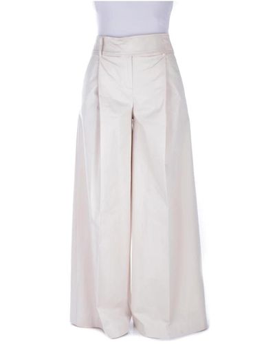 Pinko Wide Trousers - White