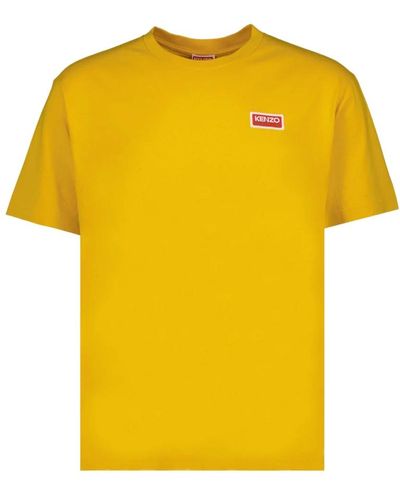 KENZO Oversize t-shirt paris stil logo - Gelb