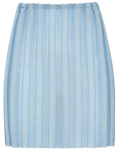 a. roege hove Minifalda katrine de algodón orgánico - Azul