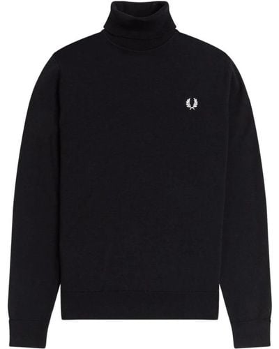 Fred Perry Turtlenecks - Blue