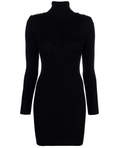 Elisabetta Franchi Knitted Dresses - Black