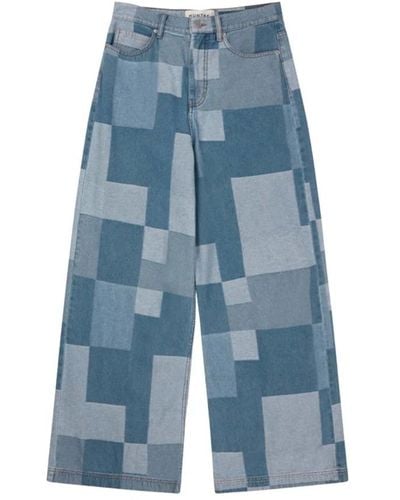 Munthe Wide Trousers - Blue