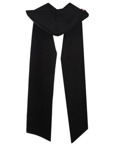 Tom Ford Sciarpa con cappuccio in cashmere nero