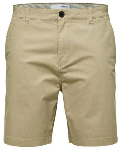 SELECTED Casual Shorts - Natural
