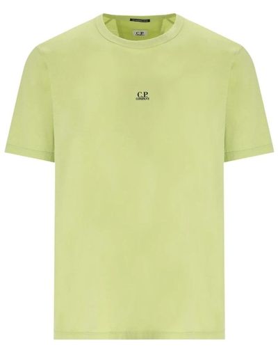 C.P. Company Leichtes jersey weiß birne t-shirt - Gelb