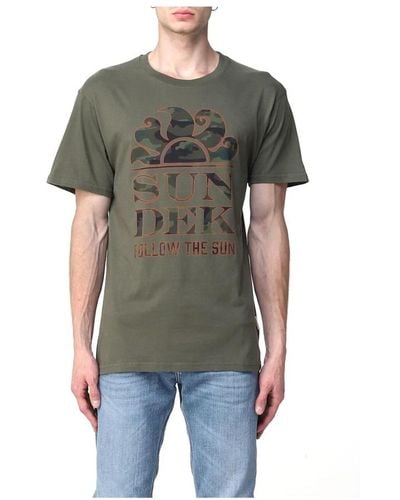 Sundek Camouflage kinder t-shirt - Schwarz