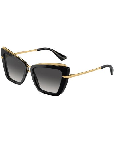 Dolce & Gabbana Stylische sonnenbrille dg4472 schwarz/grau