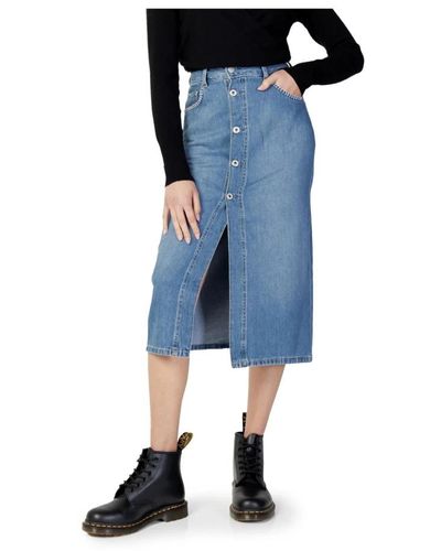 Pepe Jeans Denim Skirts - Blue