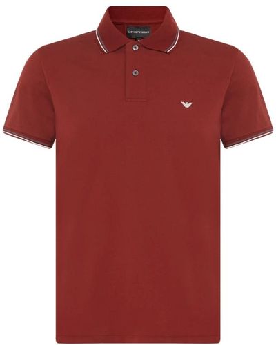 Emporio Armani Regular fit polo shirt - Rosso