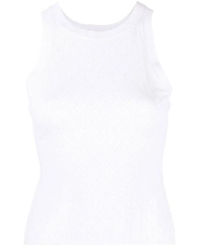 MSGM Knwear top - Bianco