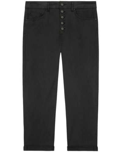 Dondup Cropped Trousers - Black
